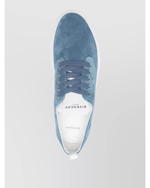 Givenchy Blue Leather Low-Top Sneakers for men