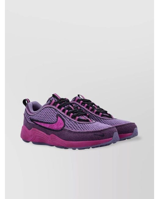 Nike Purple Textile Low-Top Sneakers