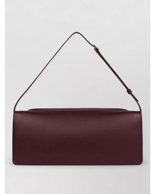Courreges Brown Leather Shoulder Bag