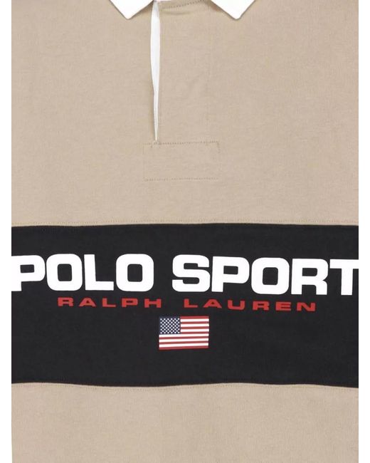Polo Ralph Lauren Natural Long Sleeves Regular Fit Straight Cut Collar for men