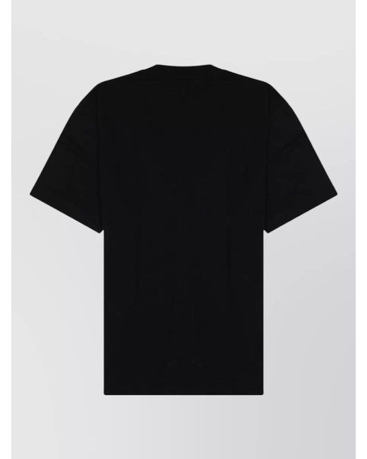 Closed Black Cotton T-Shirt for men
