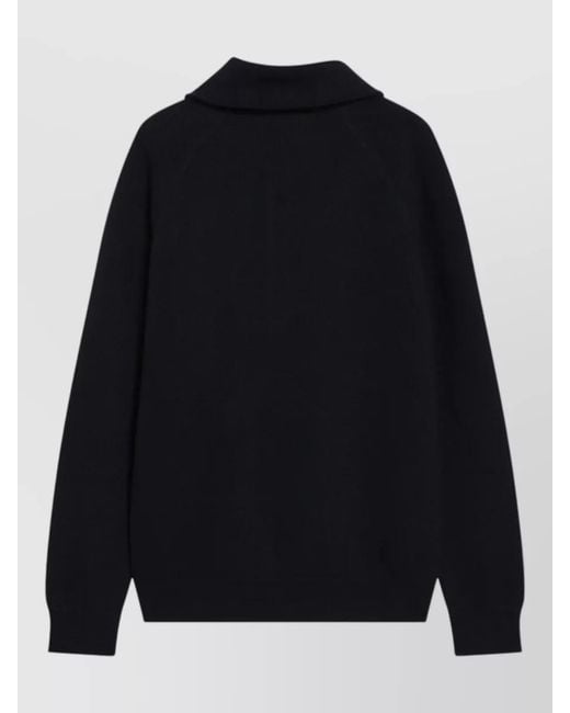 Prada Blue Fine-Knit Wool Jumper for men