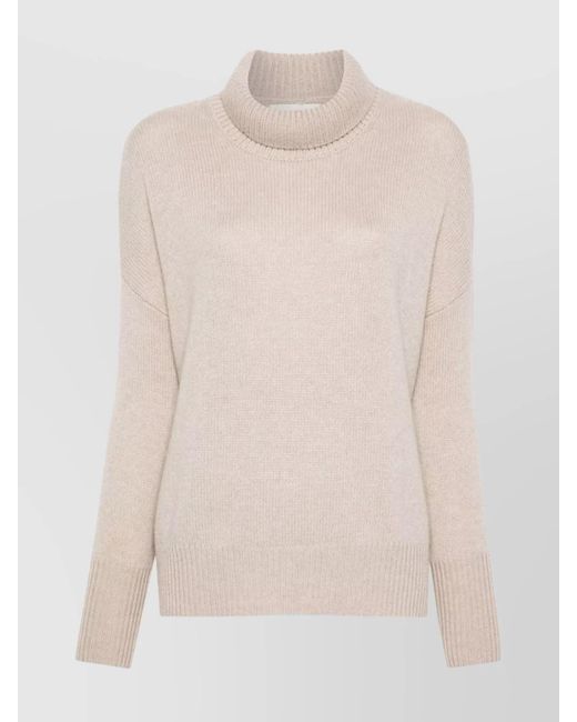 Lisa Yang Natural Heidi Cashmere Turtle-Neck Jumper