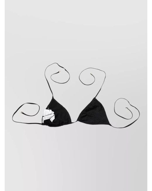Dolce & Gabbana Metallic Embroidered Triangle Bikini