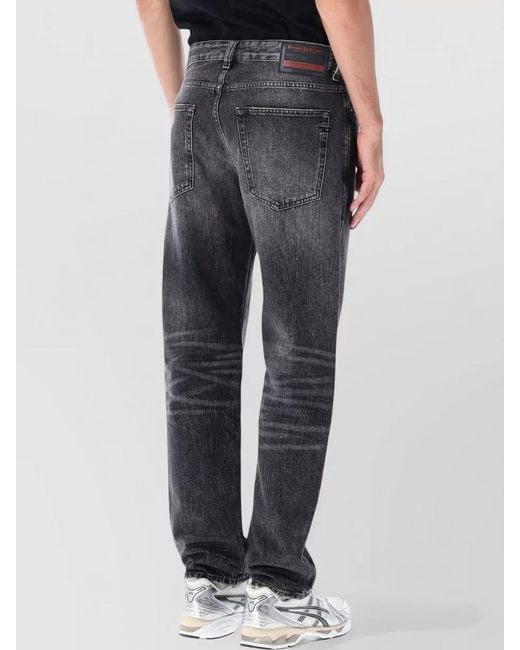 DIESEL Black 2024 Macs Denim Straight Leg Jeans for men