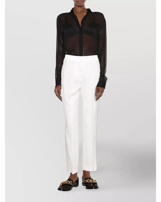 Ermanno Scervino White Tailored Trousers