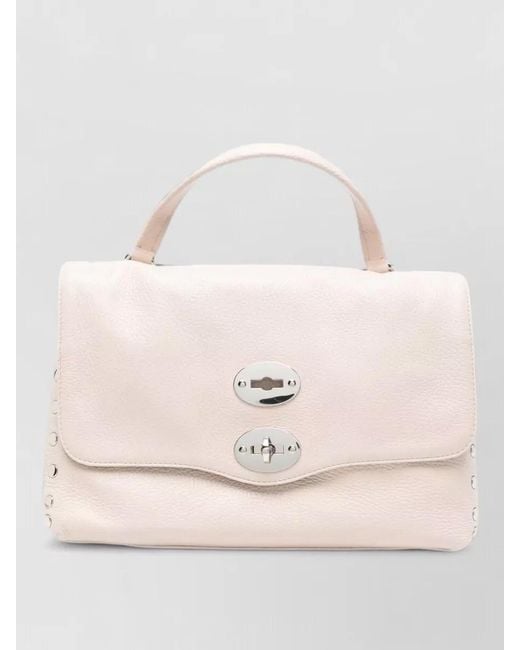 Zanellato Natural Daily Small Leather Shoulder Bag Top Handle