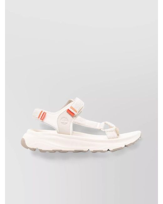 Timberland White Stitched Backstrap Sandal Motion Dune