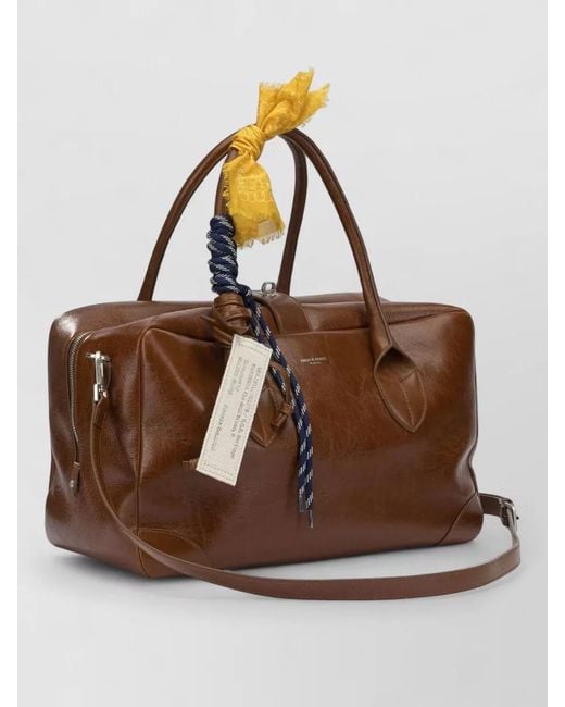 Golden Goose Deluxe Brand Brown Vita Large Shoulder Bag Detachable Strap