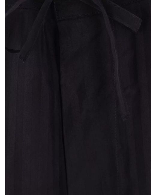 Balenciaga Blue Cupro Wide-Leg Trousers