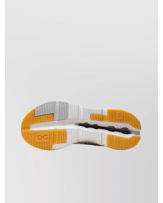 On Shoes White Mesh Low-Top Sneakers