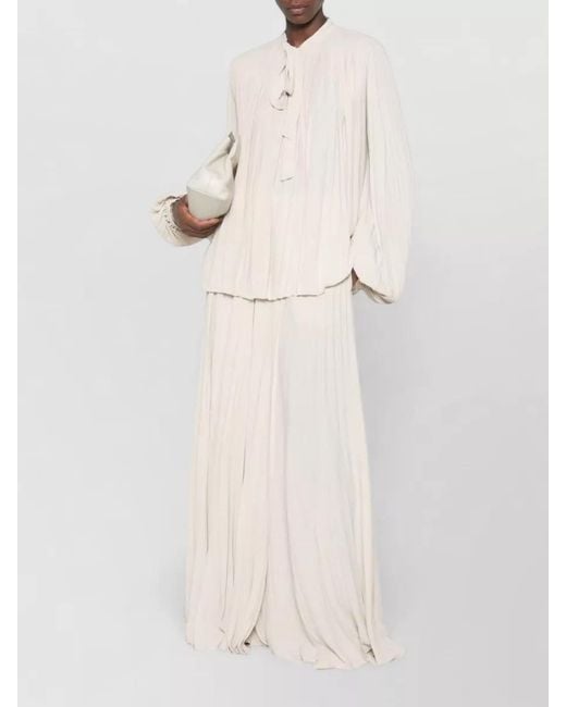 Tom Ford White Pleated Knee-Length Skirt
