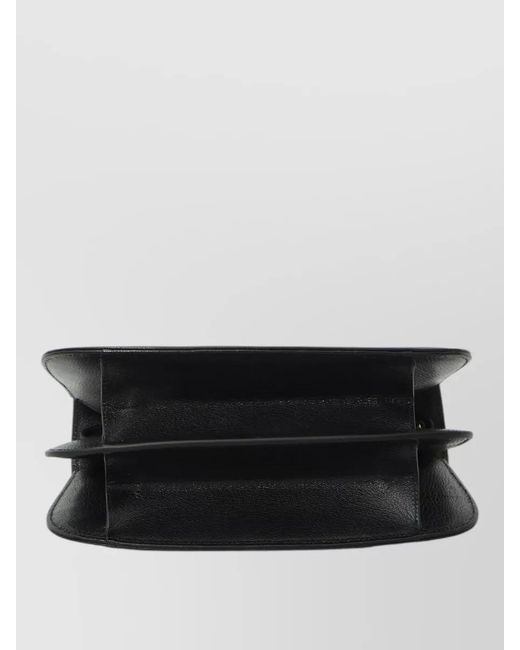 Gucci Black Small Bamboo Leather Shoulder Crossbody Bag