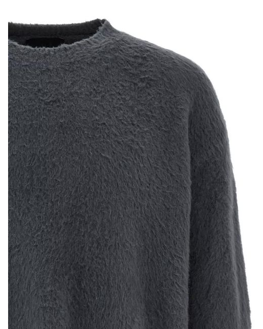 Roberto Collina Gray Cotton Jumper for men