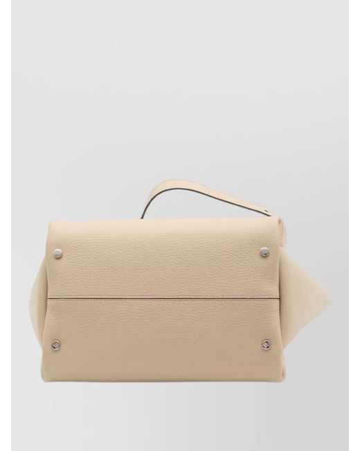 Tod's Natural Small Leather Tote Bag Dual Handle