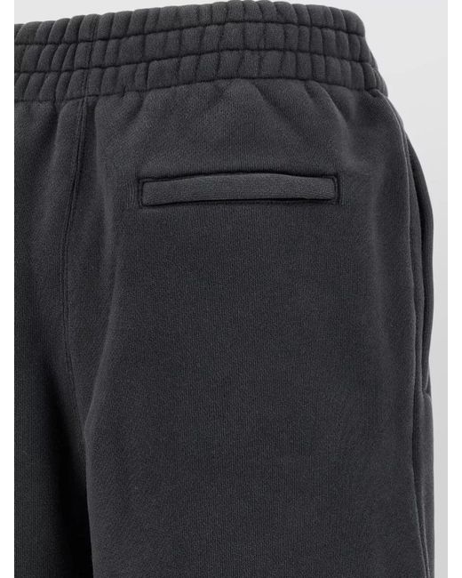 Alexander Wang Black Logo Embellished Joggers Side Pocket Design