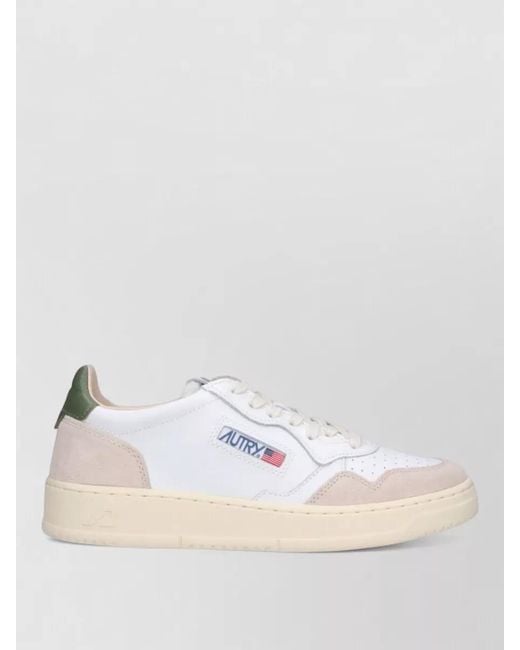 Autry Natural Low Top Sneakers Contrast Heel Tab for men