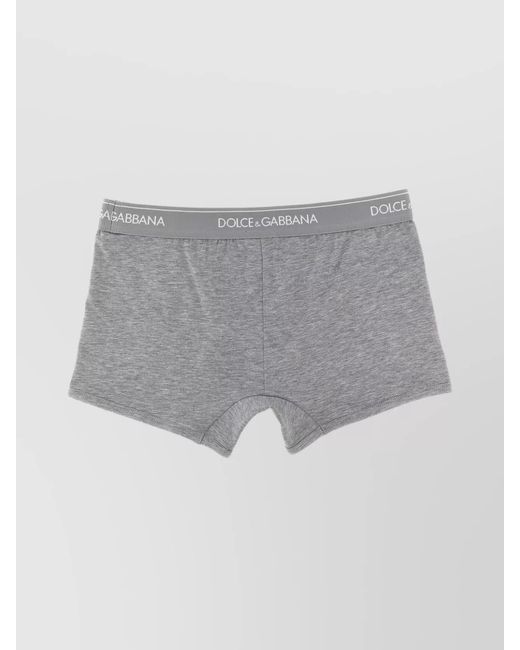 Dolce & Gabbana Black Cotton Stretch Regular Boxers 3-Pack for men