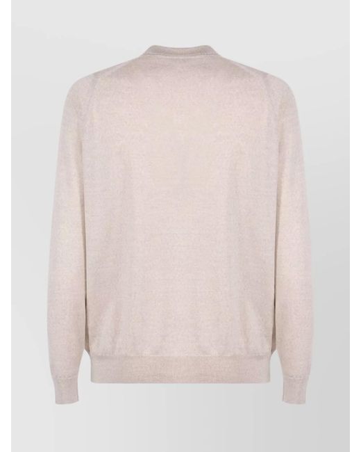 John Smedley Pink Merino Wool Cardigan for men