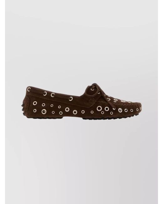 GIMAGUAS Brown Suede Leather Loafers