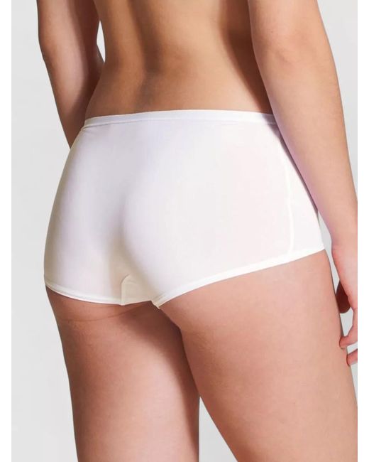 Calida White Seamless Mid Rise Underwear Elastic Waistband