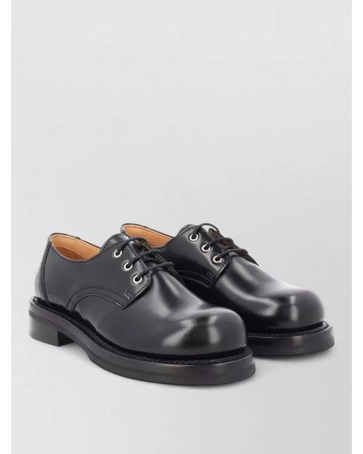 Our Legacy Black Leather Reception Oxford Shoes