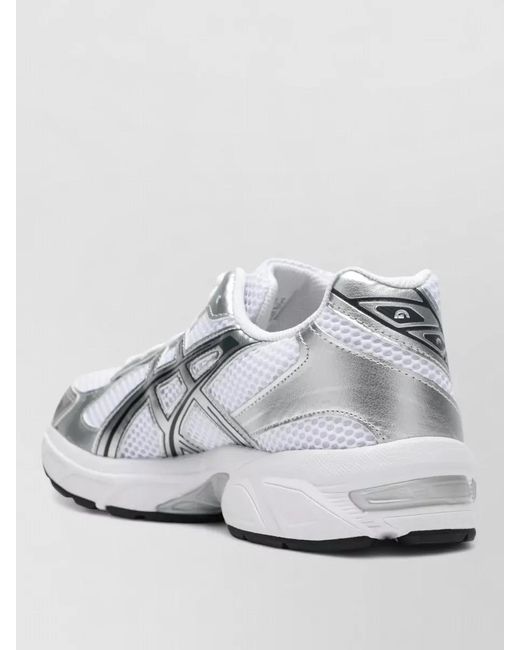 Asics White Mesh Upper Sneakers Rubber Sole Design