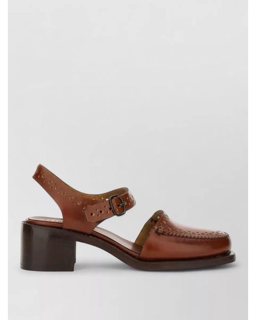 Hereu Brown Leather Sandals
