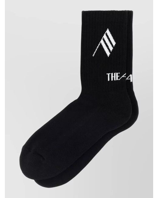 The Attico Black Cotton Socks
