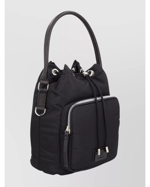 Premiata Black Nylon Bucket Bag