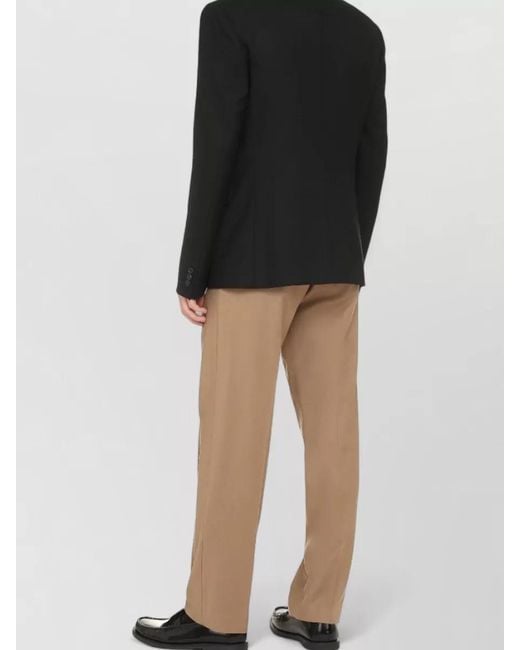 Versace Black Wool Blazer Double Breasted Tailored Cut for men