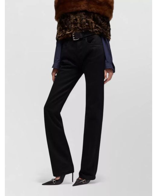 Gucci Blue High-Rise Straight-Leg Denim Pants