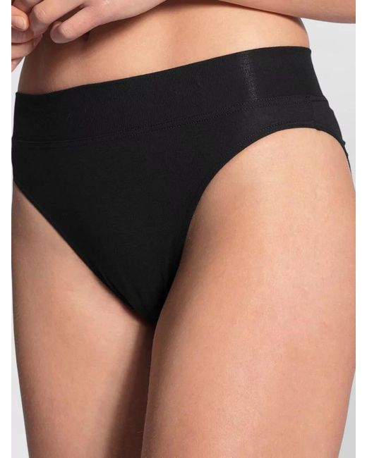 Calida Black High Waist Seamless Underwear Brief