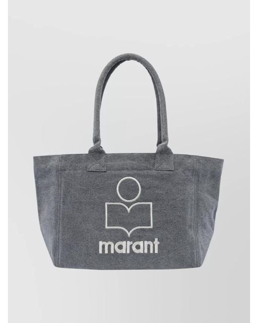 Isabel Marant Gray Yenky Cotton Tote Bag