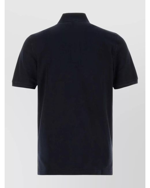 Fedeli Blue Cotton Piqué Polo Shirt for men