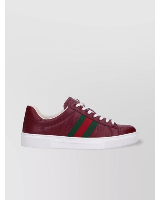 Gucci Purple Low-Top Sneakers