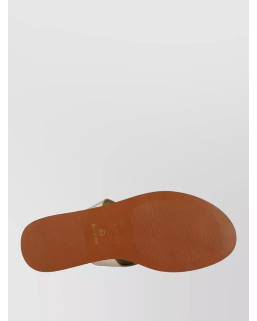 Manebí Multicolor Leather Thong Sandals Open Toe Flat
