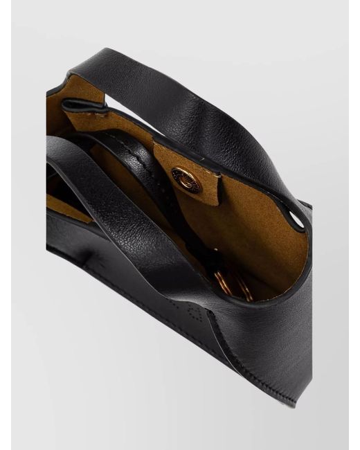 Stella McCartney Black Stella Logo Airpods Case Keyring