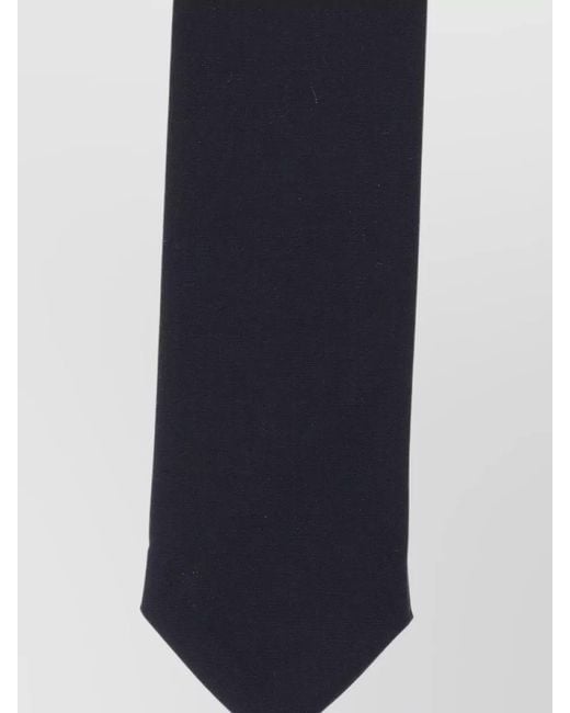 Thom Browne White Striped Tie Soft Texture Adjustable Length for men