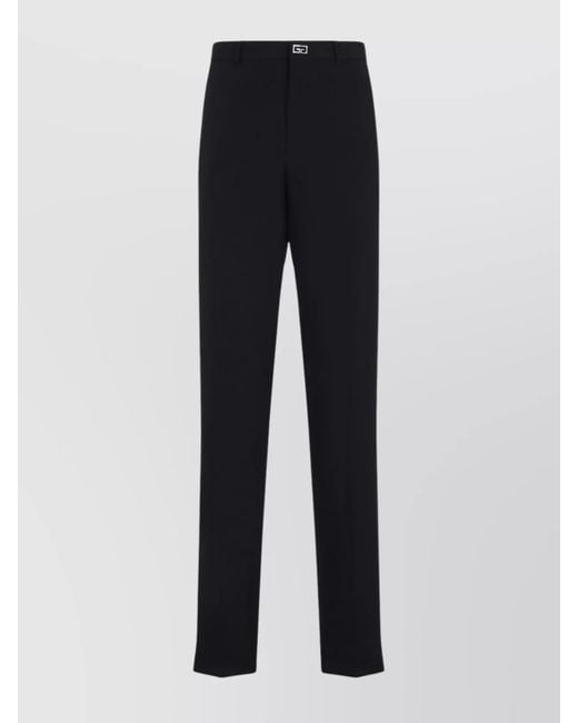 Givenchy Blue Wool Slim-Fit Straight-Leg Trousers for men