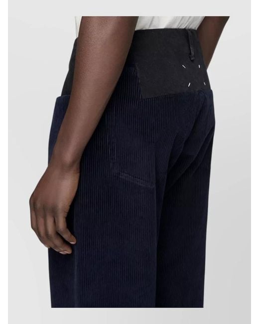 Maison Margiela Blue Straight Leg Denim Trousers Casual for men
