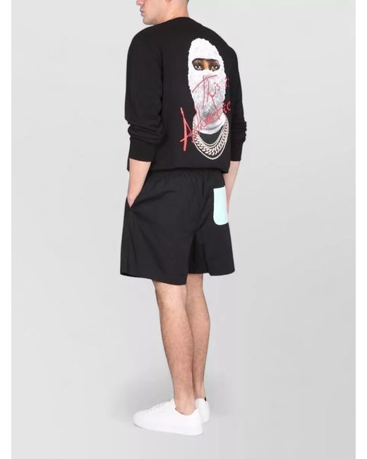 Ih Nom Uh Nit Black Sweatshirt Crew Neck Crowling Graphic Print for men