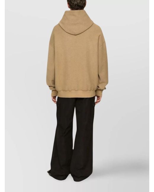 Dolce & Gabbana Black Cotton Wide-Leg Cargo Trousers for men