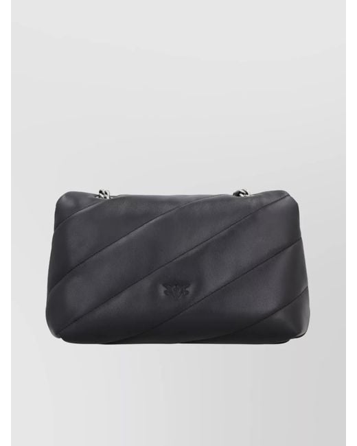 Pinko Black Love Bag Puff Maxi Quilted Leather Shoulder Bag