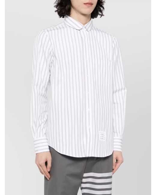 Thom Browne White Cotton Shirt for men