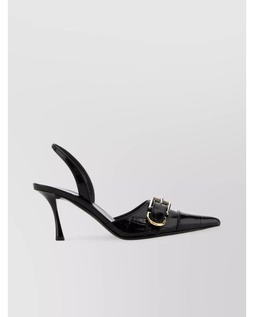 Givenchy Metallic Leather Slingback Pumps