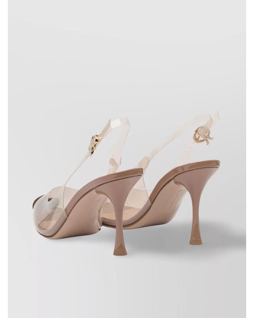 Gianvito Rossi Natural Diana 85 Slingback Pumps