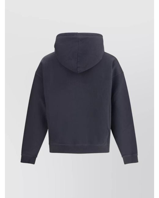 DSquared² Blue Hoodie With Adjustable Drawstring Hood for men