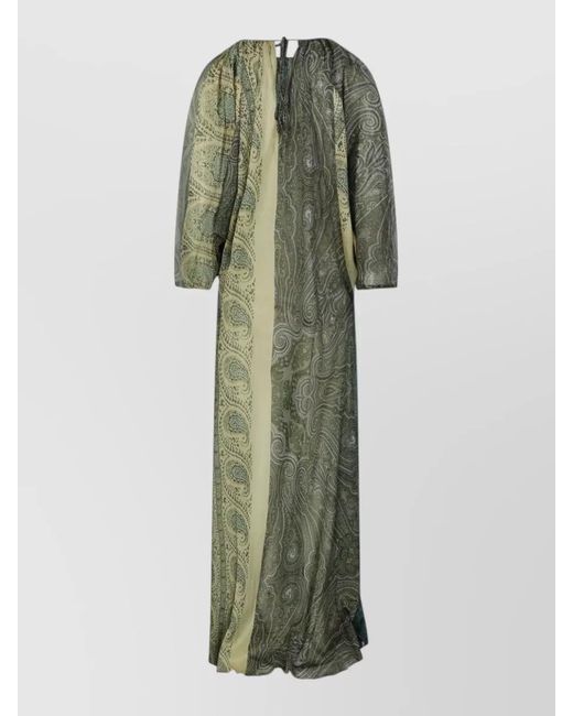 Pierre Louis Mascia Green Silk Beach Dress