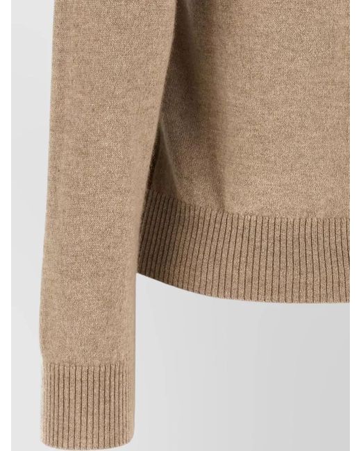 Ballantyne Natural Cashmere Diamond-Pattern Sweater
